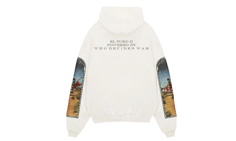 Who Decides War x EST Gee Stained Glass White Hoodie