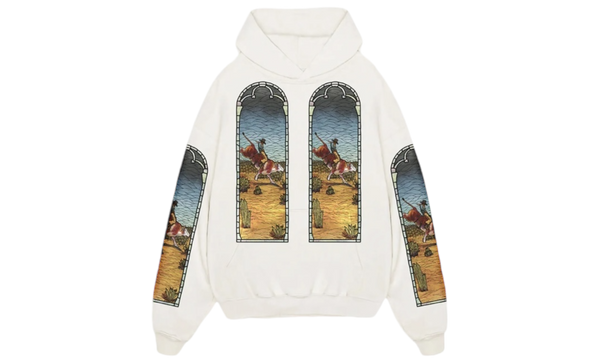 Who Decides War x EST Gee Stained Glass White Hoodie-Bullseye Sneaker Boutique