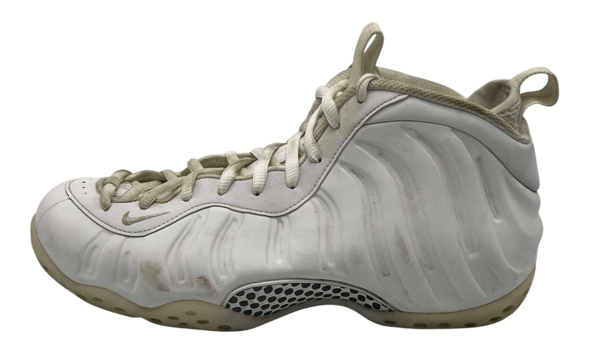Nike Air Foamposite One Triple White (PreOwned) (No Box)