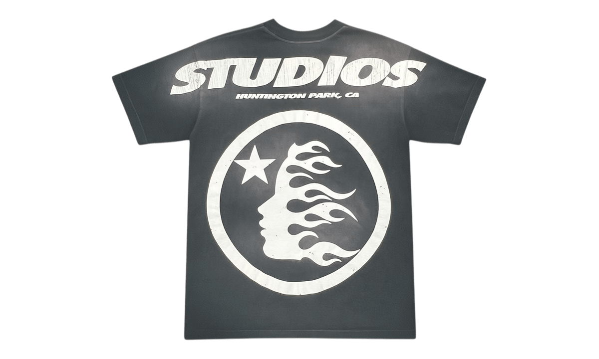 Hellstar Cartoon Logo Glitter Logo T-shirt Black (PreOwned)