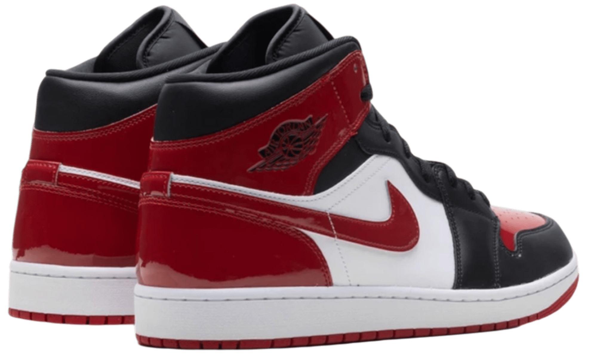 Jordan 1 Mid SE Patent Bred Toe