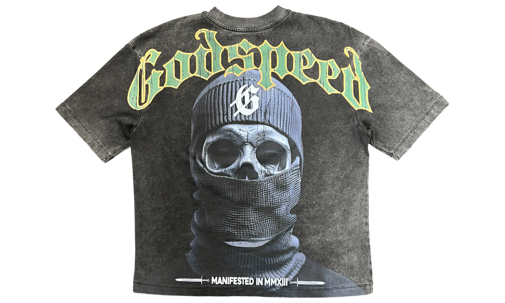 Godspeed Balaclava Grey Wash T-Shirt (PreOwned)