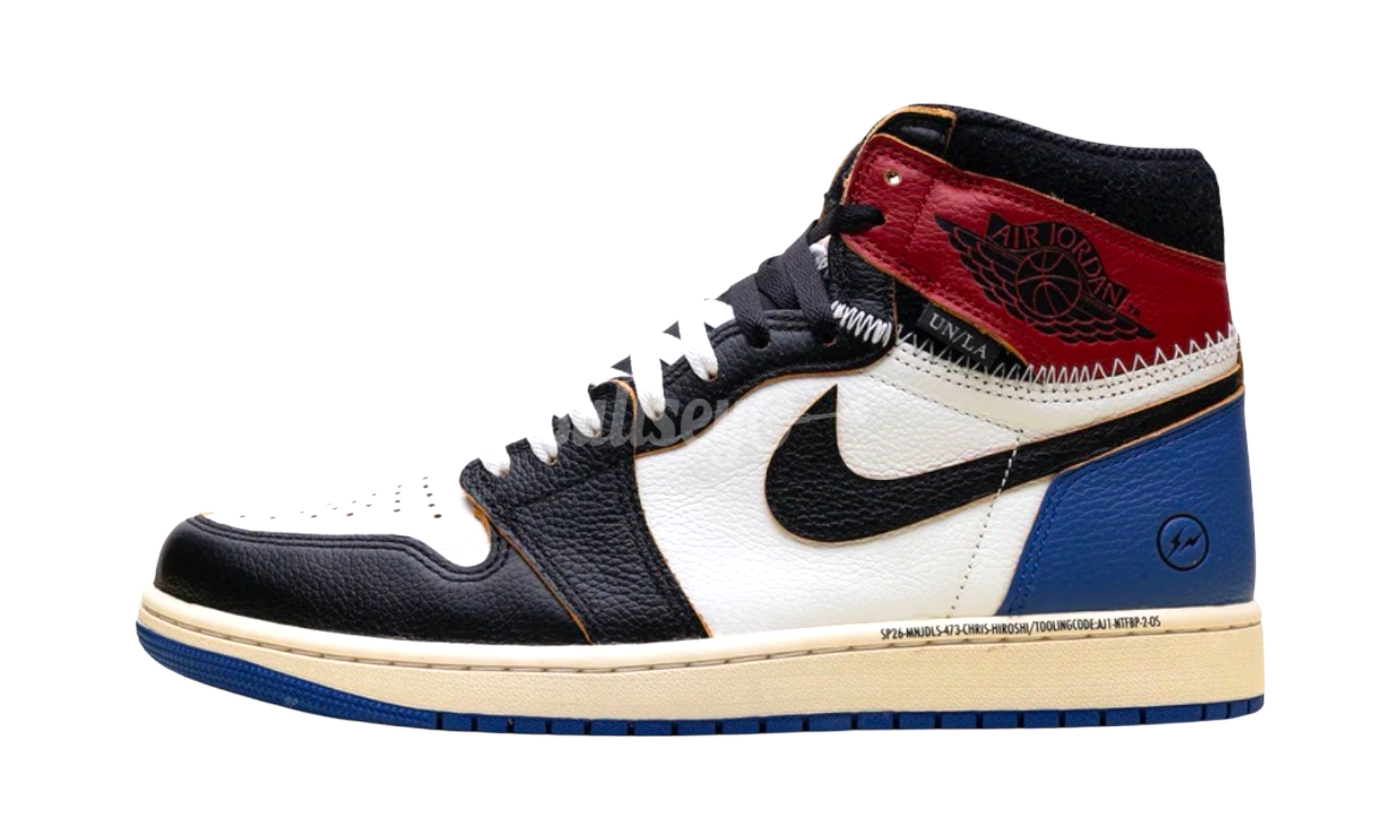 Jordan 1 Retro High OG SP Fragment x Union LA Varsity Red Sport Royal