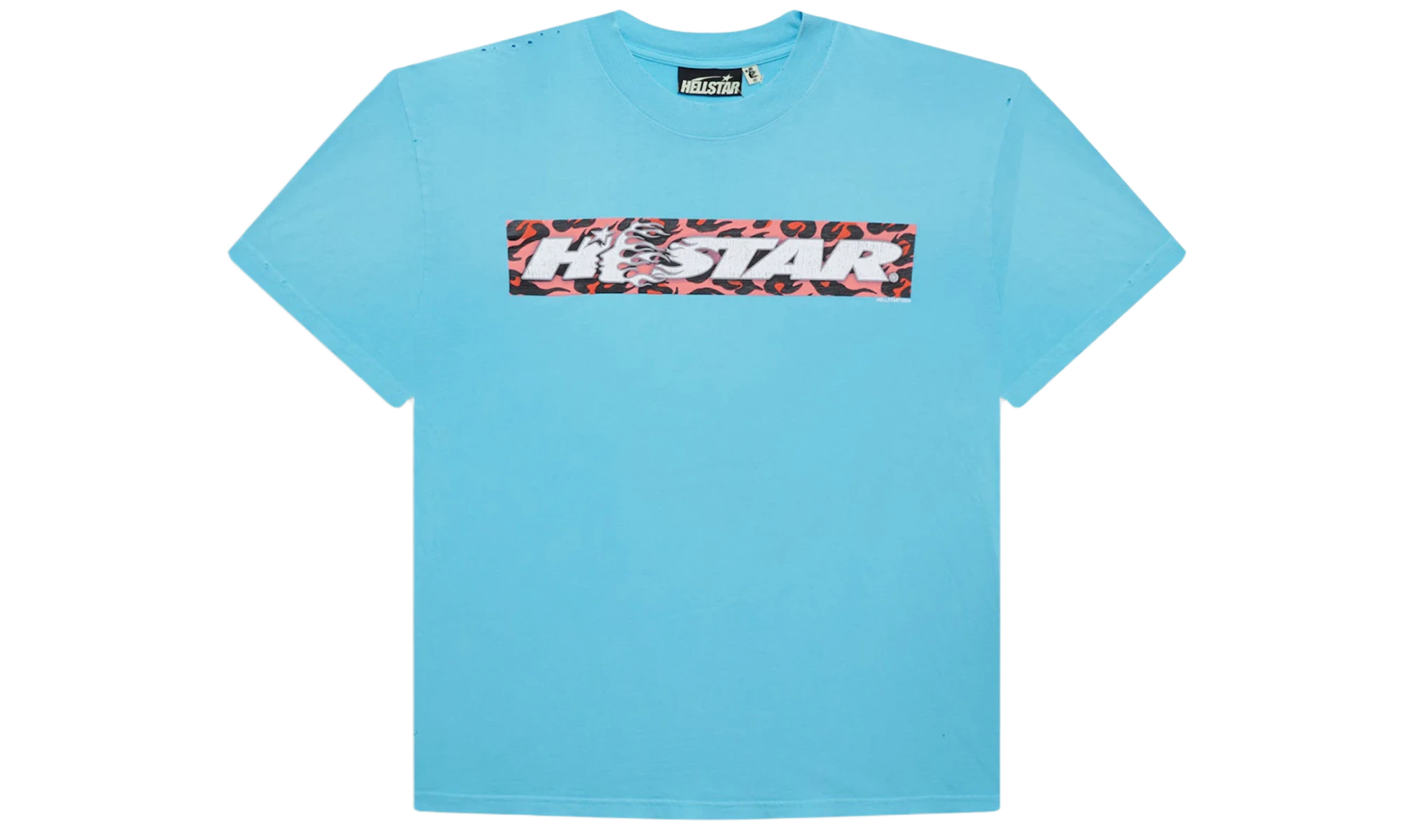 Hellstar Box Logo T-Shirt Blue