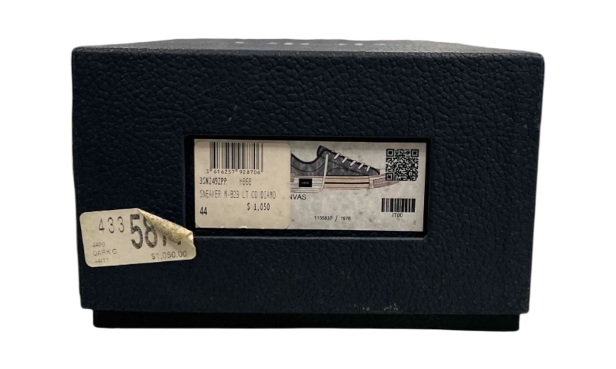 Dior B23 Low Top Gray CD Diamond Sneakers (PreOwned)