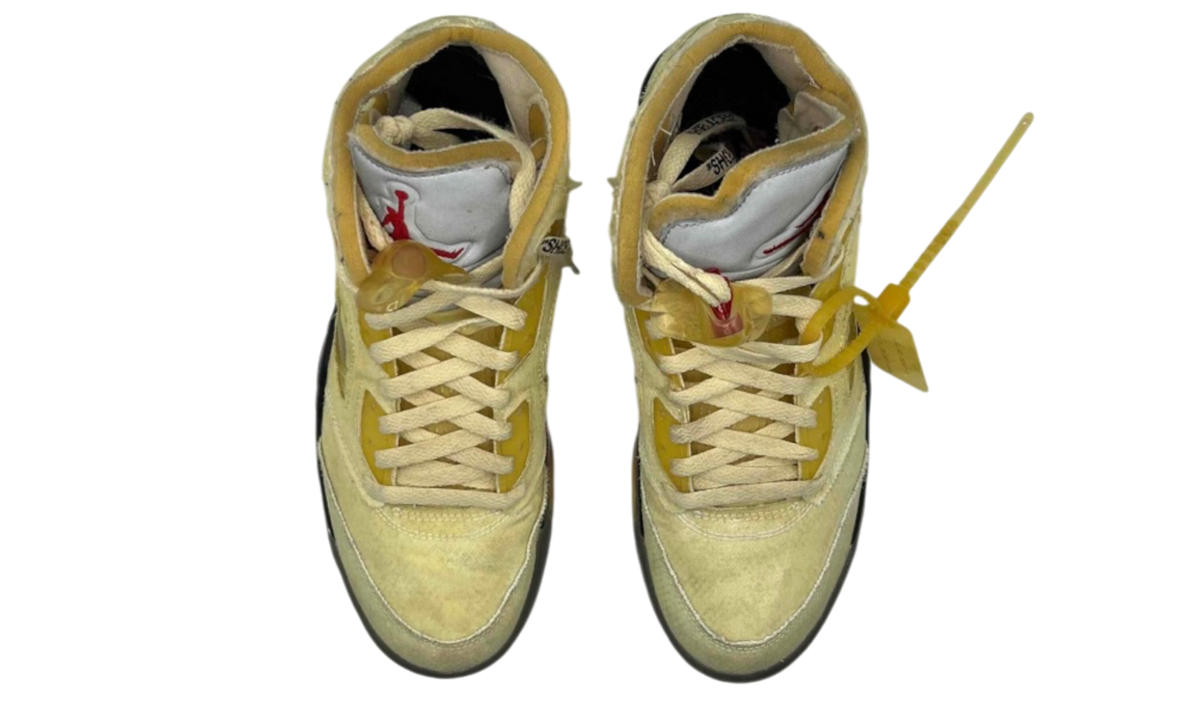 Air Jordan 5 Retro x Off-White "Sail" (PreOwned) (No Box)