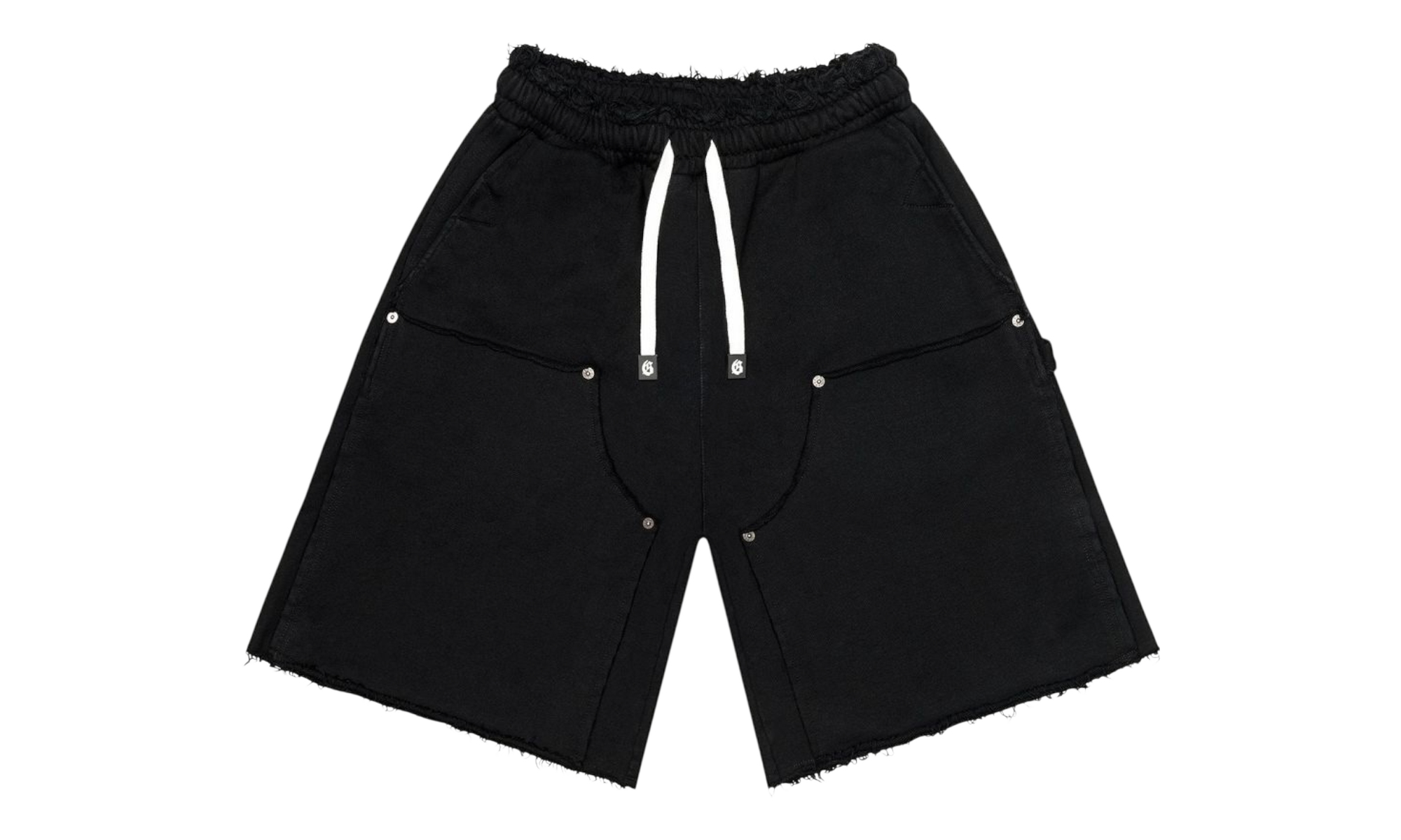 Godspeed Distressed Carpenter Black Shorts