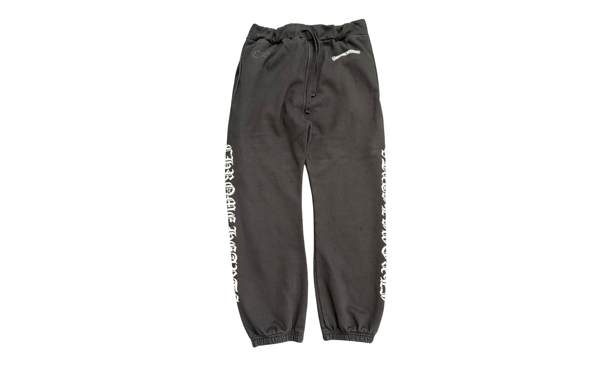 Chrome Hearts Scroll Label Black Sweatpants (PreOwned)