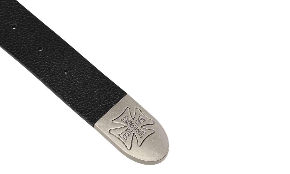Homme + Femme Iron Crest Patch Black Belt & Multi Color