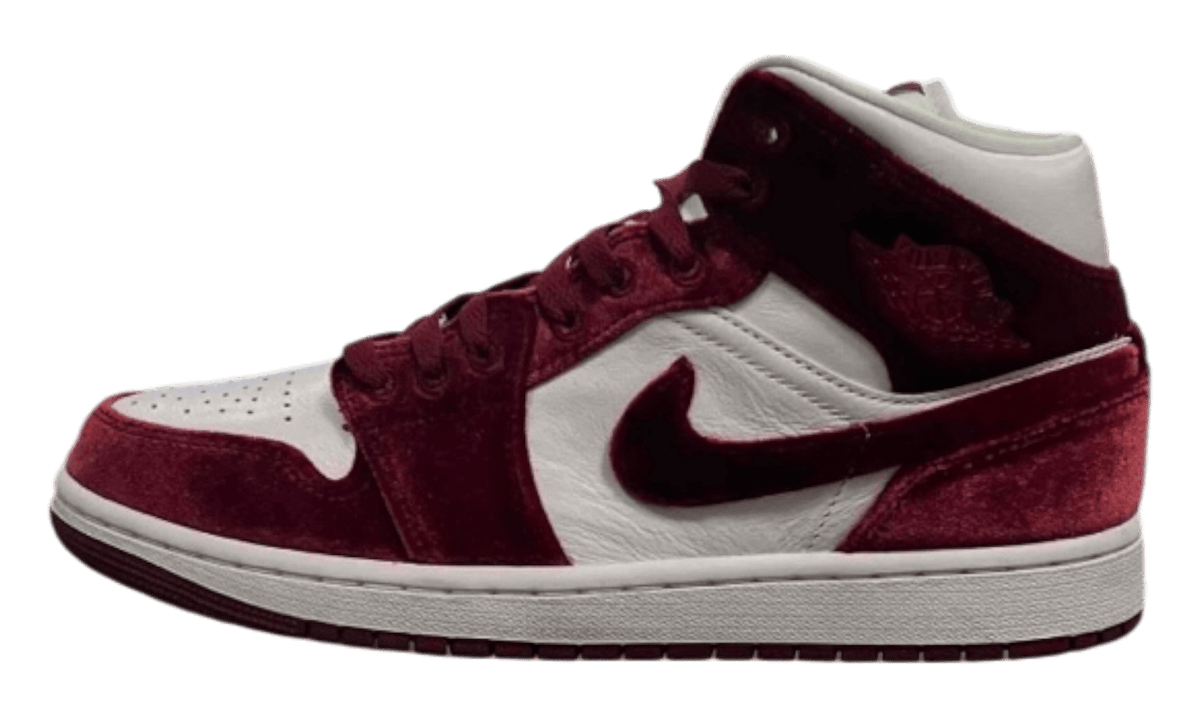 Jordan 1 Mid SE Red Velvet (Women's) (PreOwned)