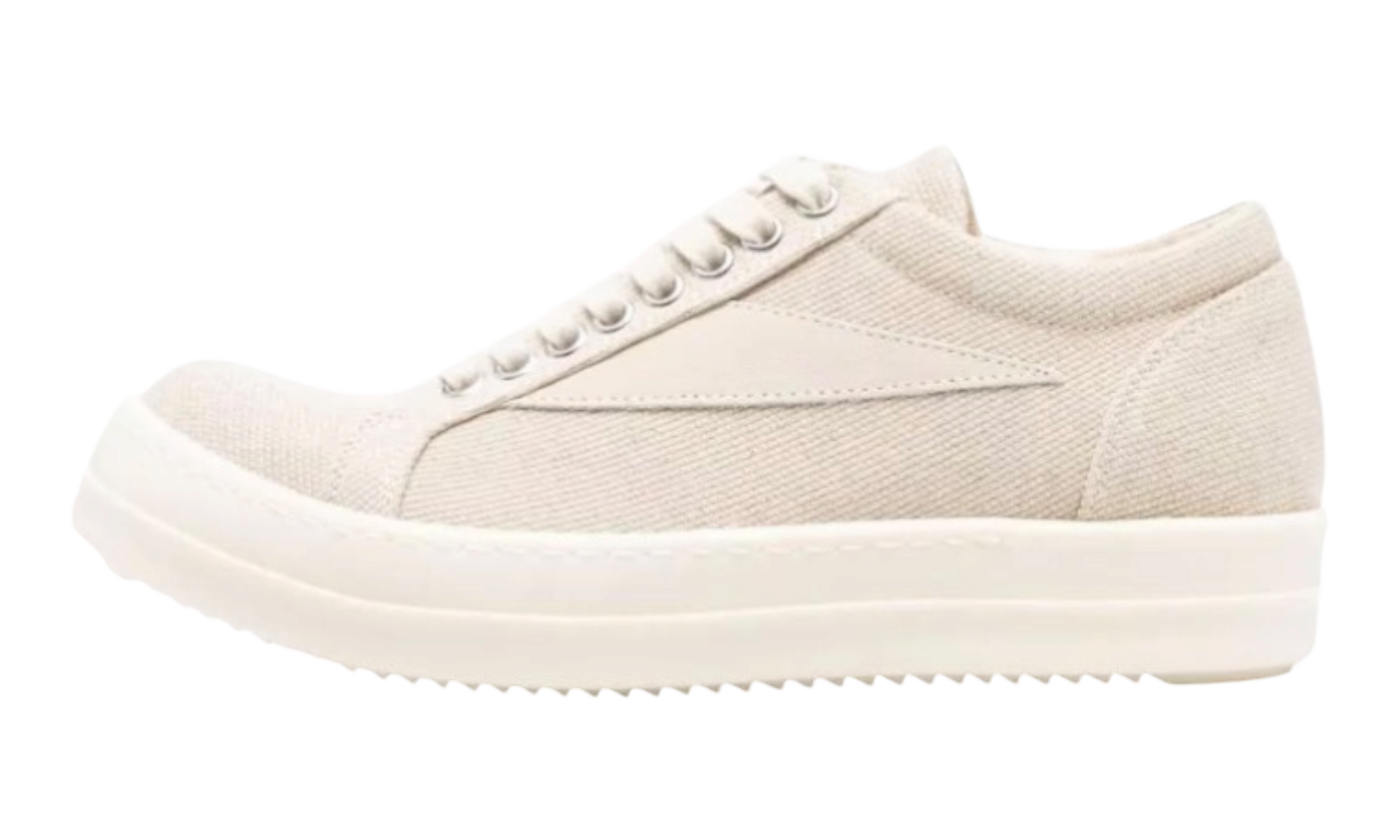 Rick Owens Natural/Milk Low Top Sneakers
