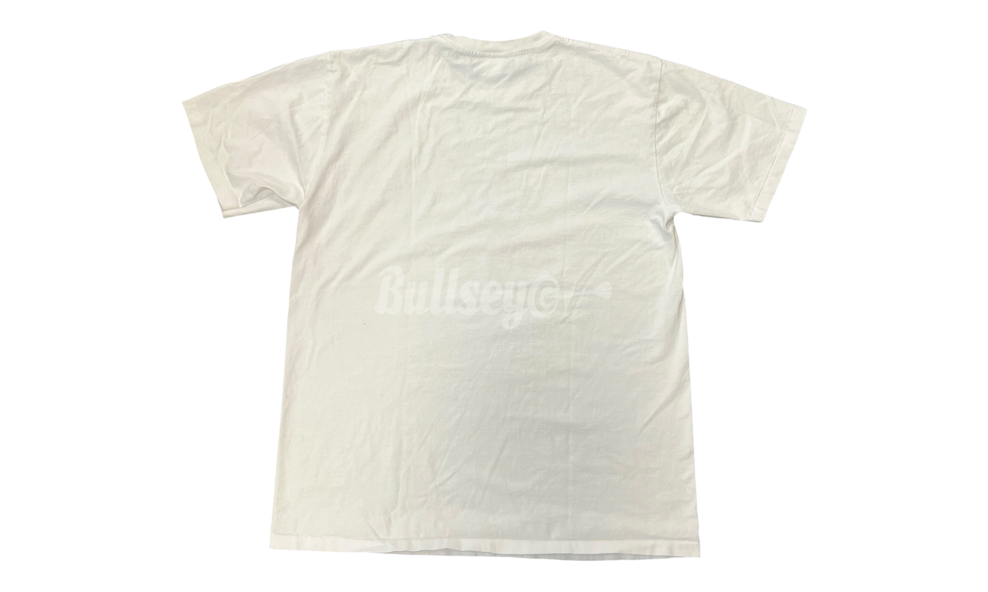 Bape Shark Zip Up Logo White T-Shirt (PreOwned)