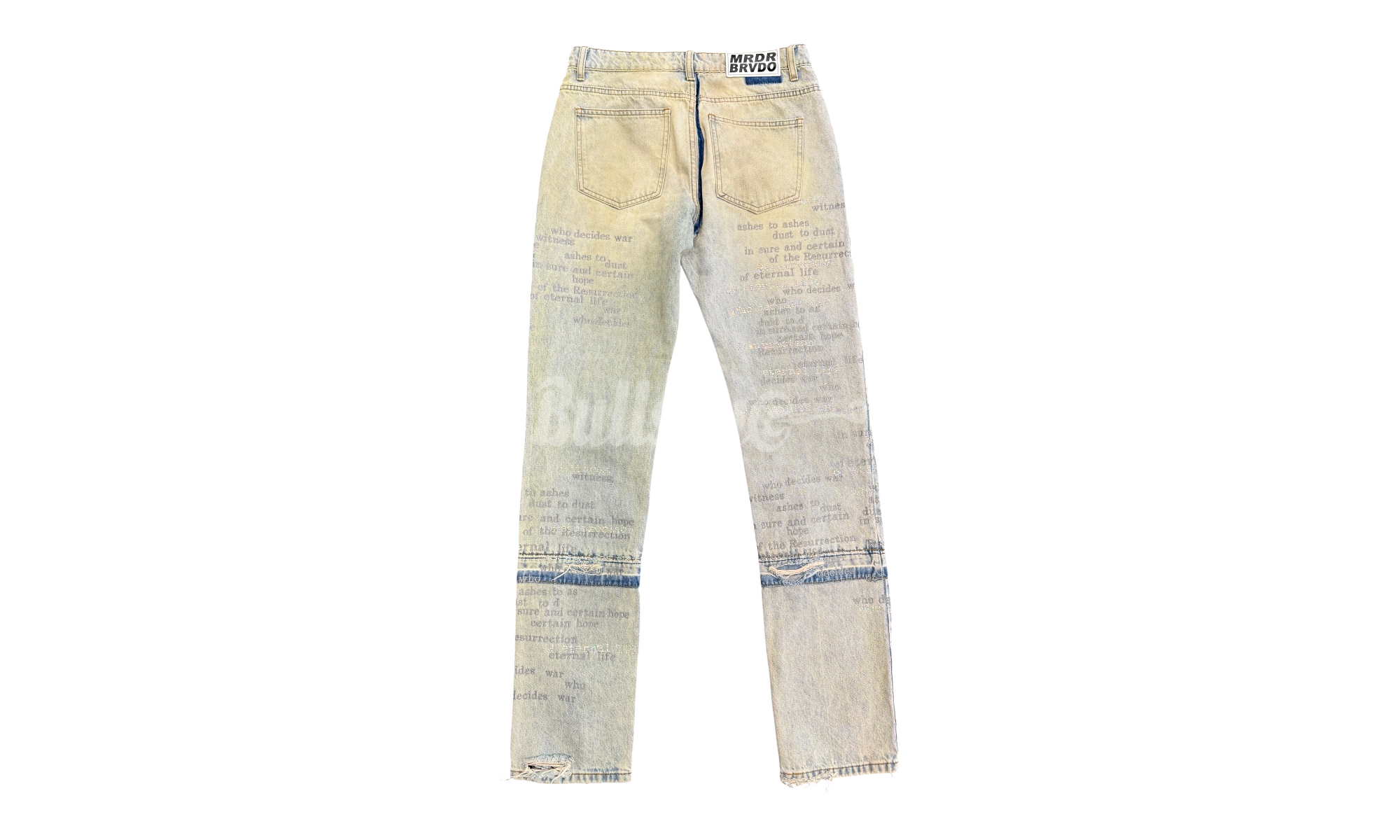 Who Decides War Studded Blue Denim Jeans (PreOwned)