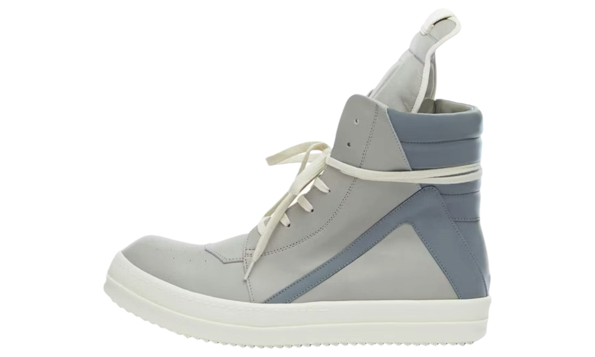 Rick Owens Strobe Geobasket High Pearl Grey