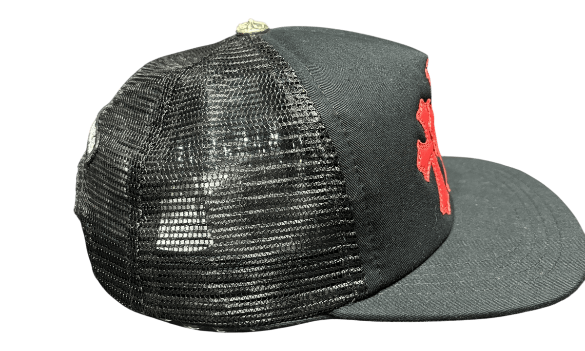 Chrome Hearts Cemetery Trucker Hat Black/Red