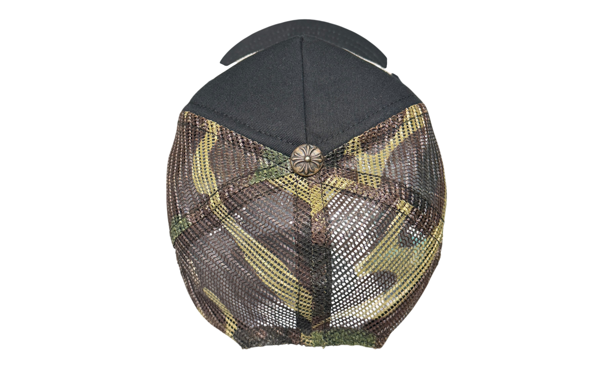 Chrome Hearts Black/ Camo Back Trucker (PreOwned)