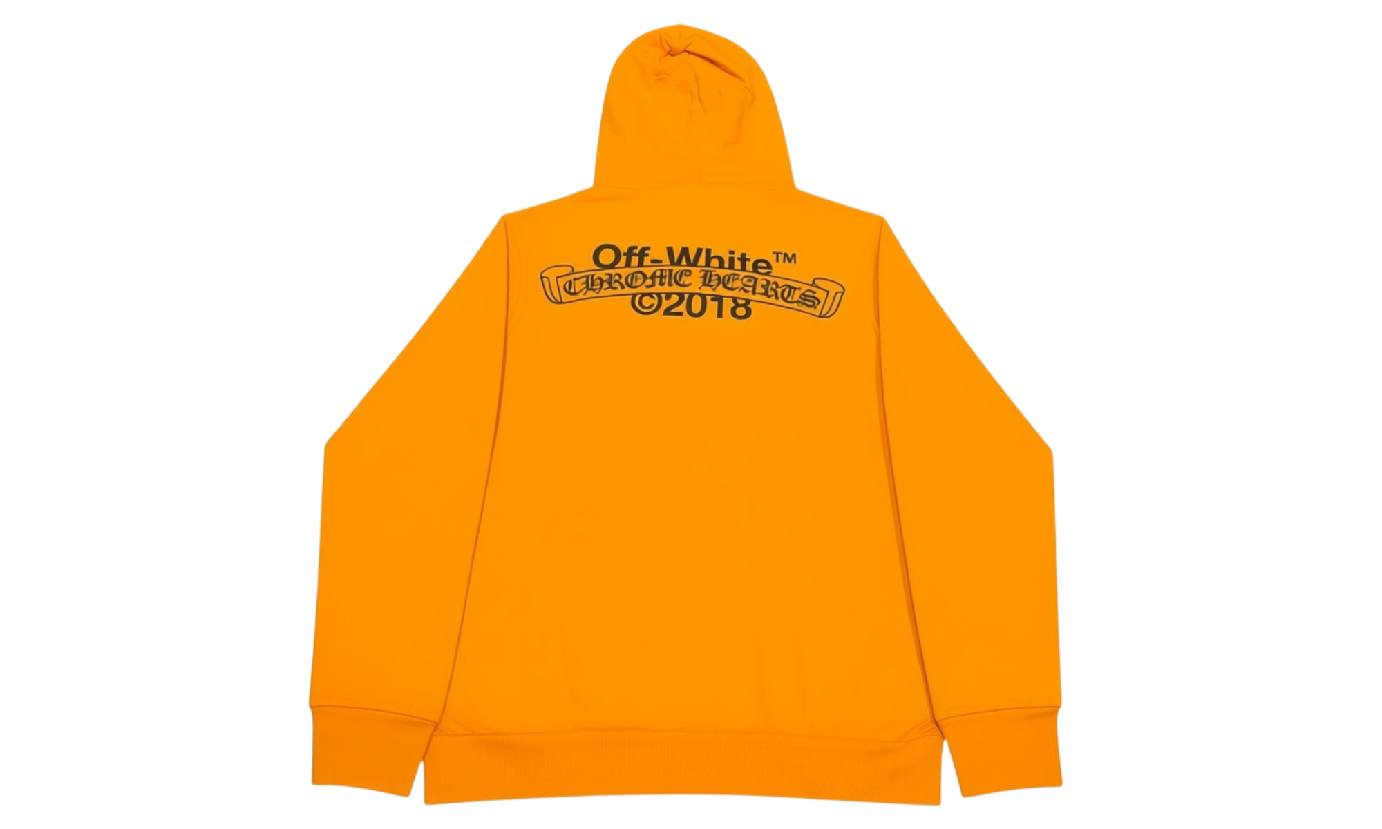 Chrome Hearts x Off-White Scroll Orange Hoodie (Replacement Strings)