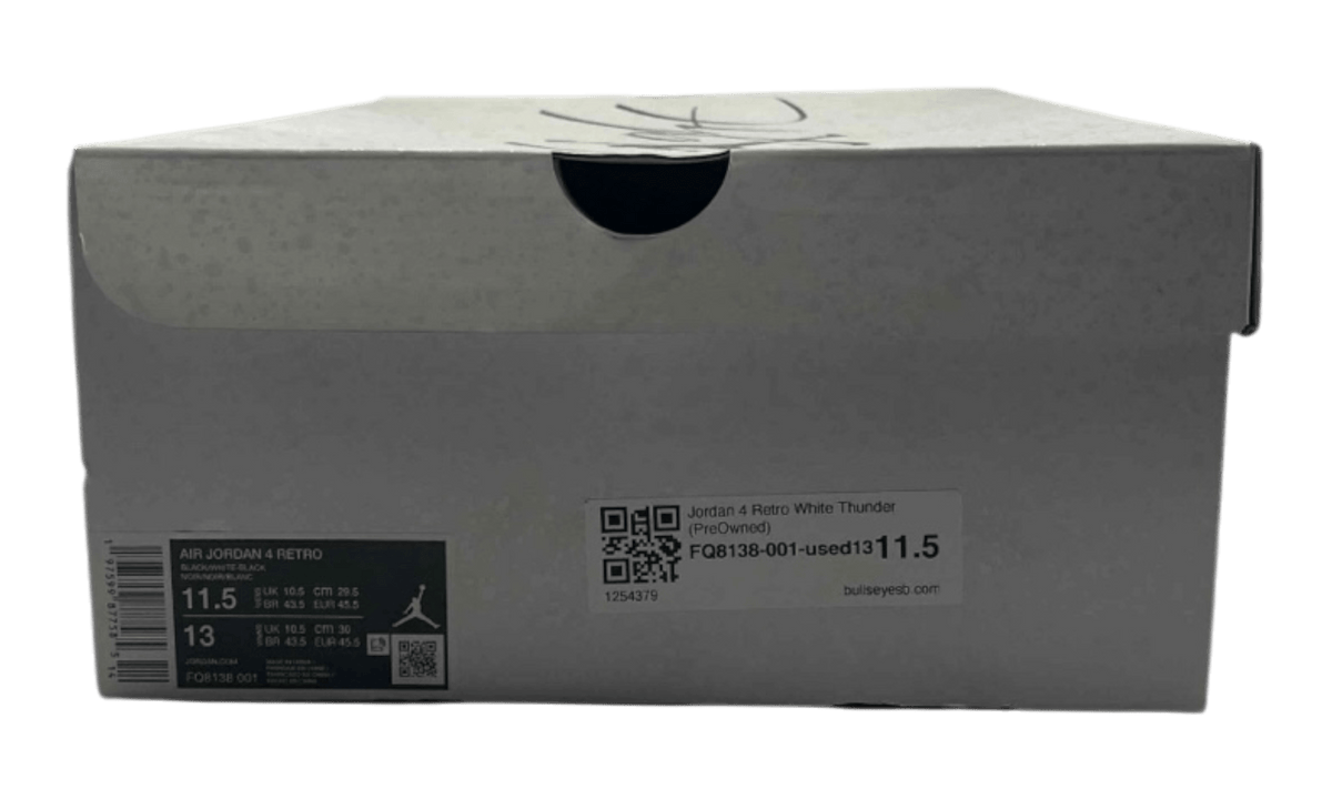 Jordan 4 Retro White Thunder (PreOwned)