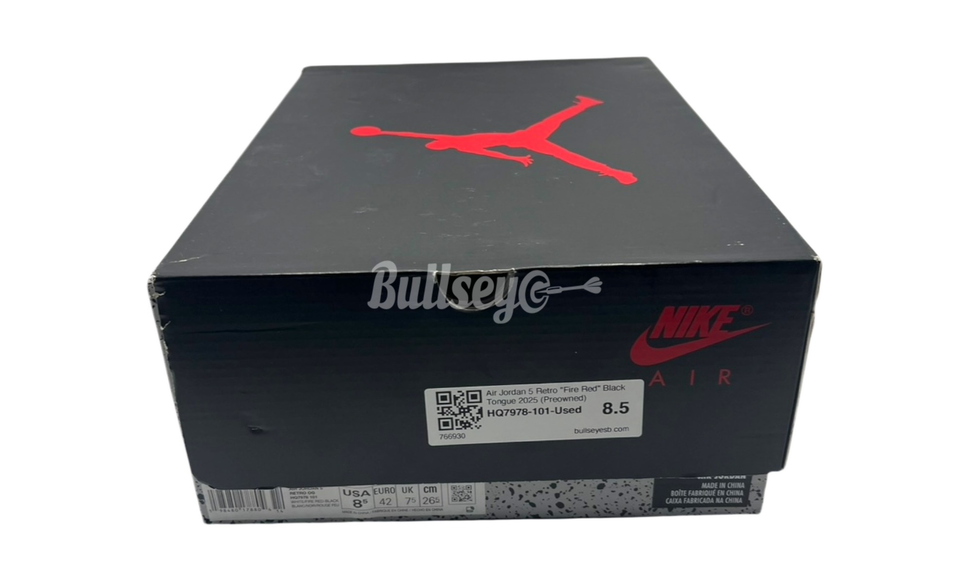 Air Jordan 5 Retro "Fire Red" Black Tongue 2025 (Preowned)