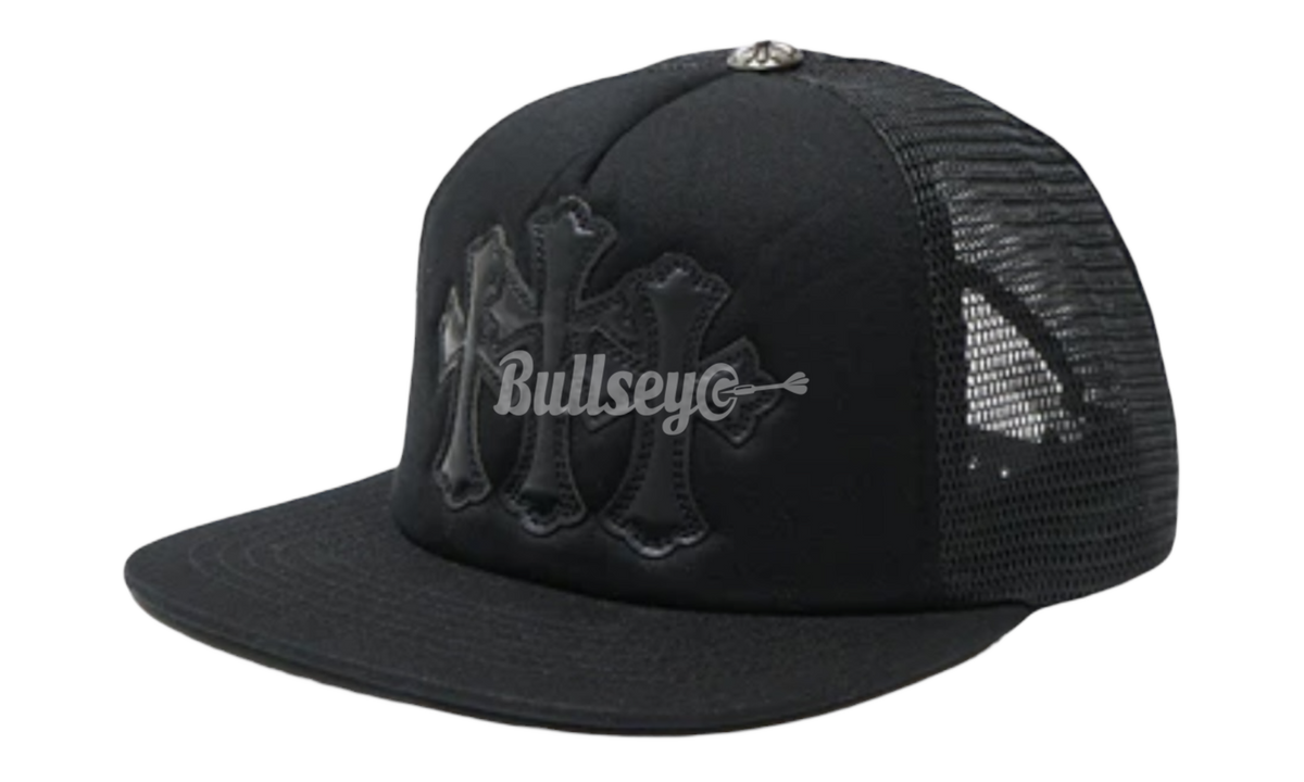 Chrome Hearts Triple Cross Cemetery Trucker Hat Black