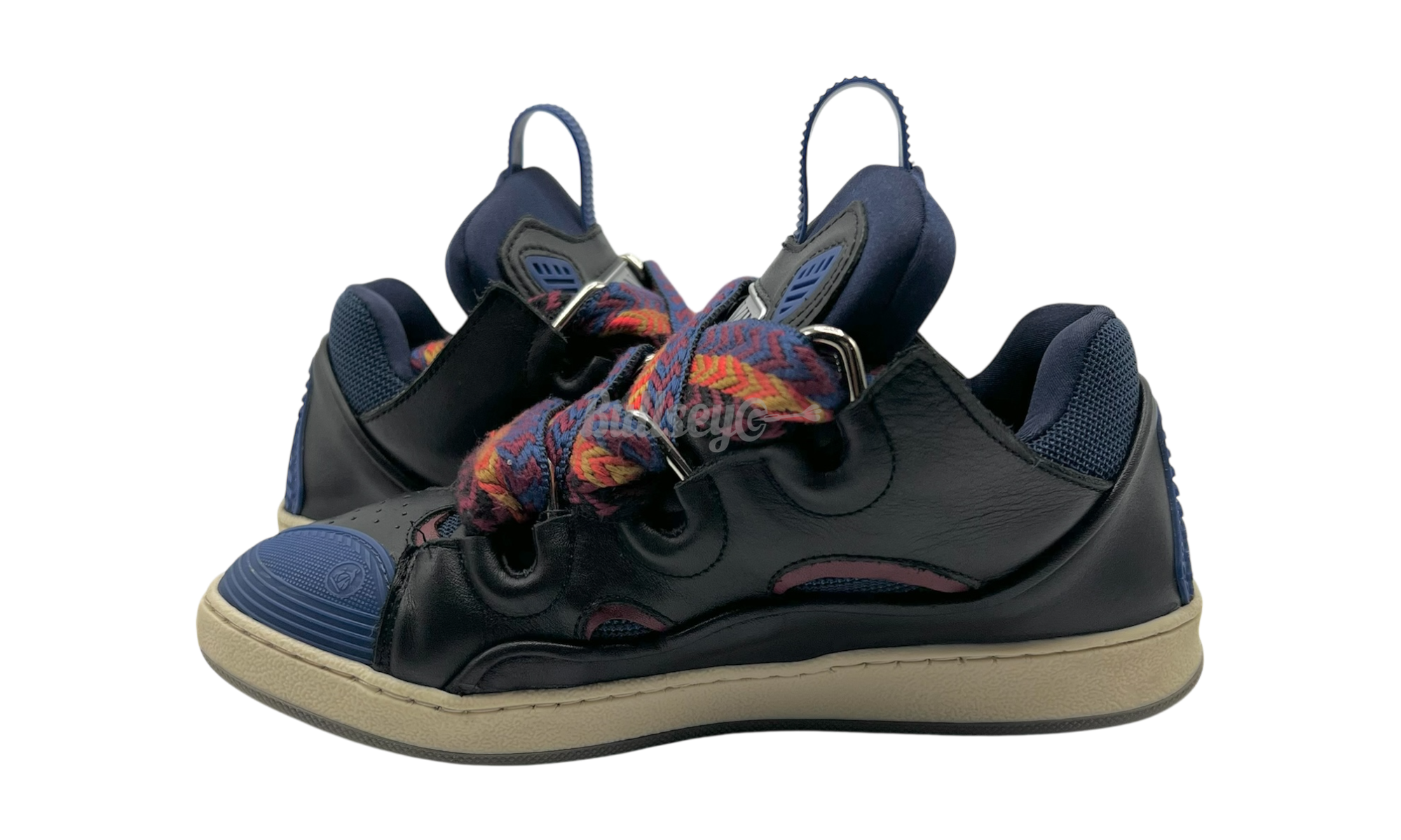 Lanvin Multicolor Leather Curb Sneaker (PreOwned)