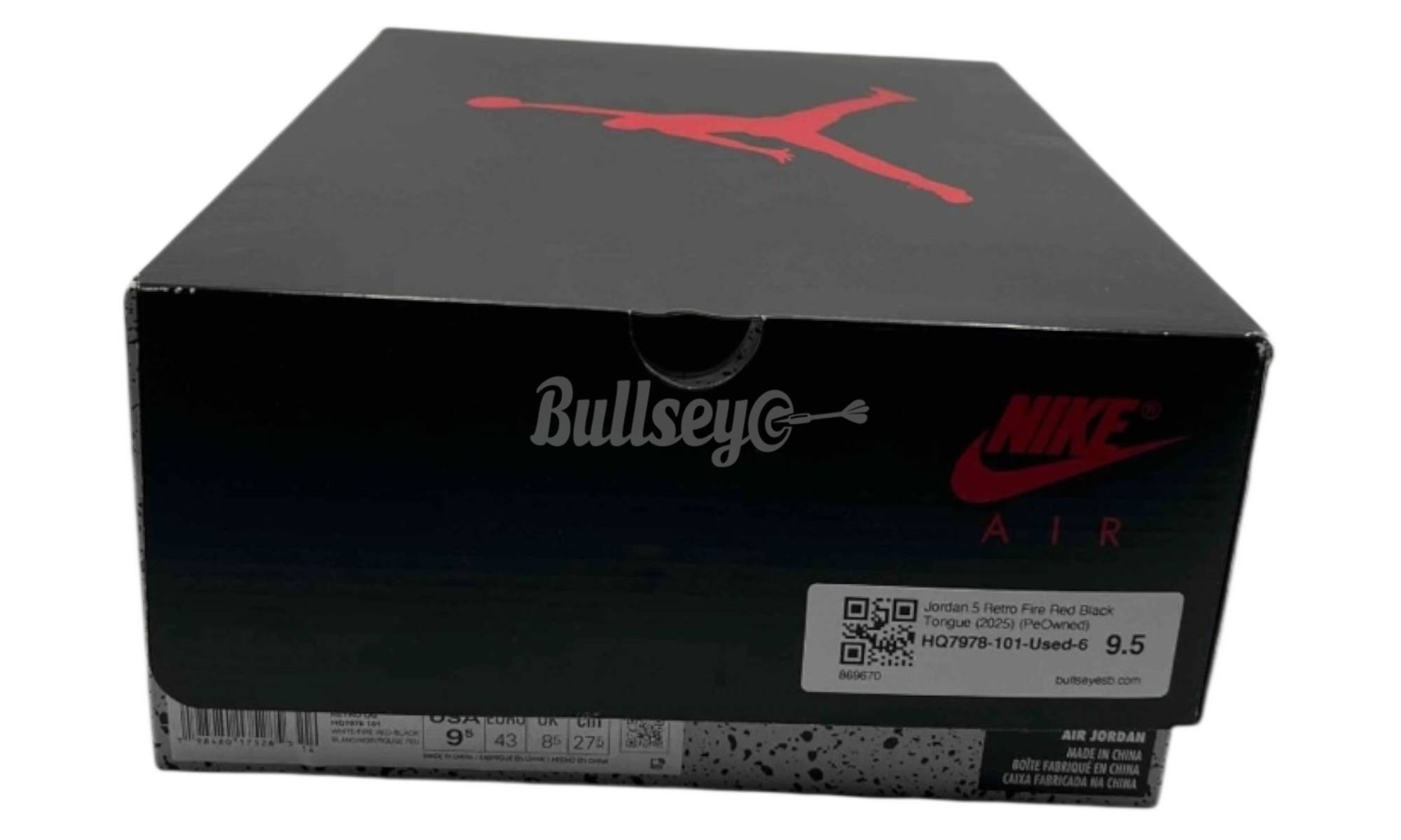 Jordan 5 Retro Fire Red Black Tongue (2025) (PreOwned)