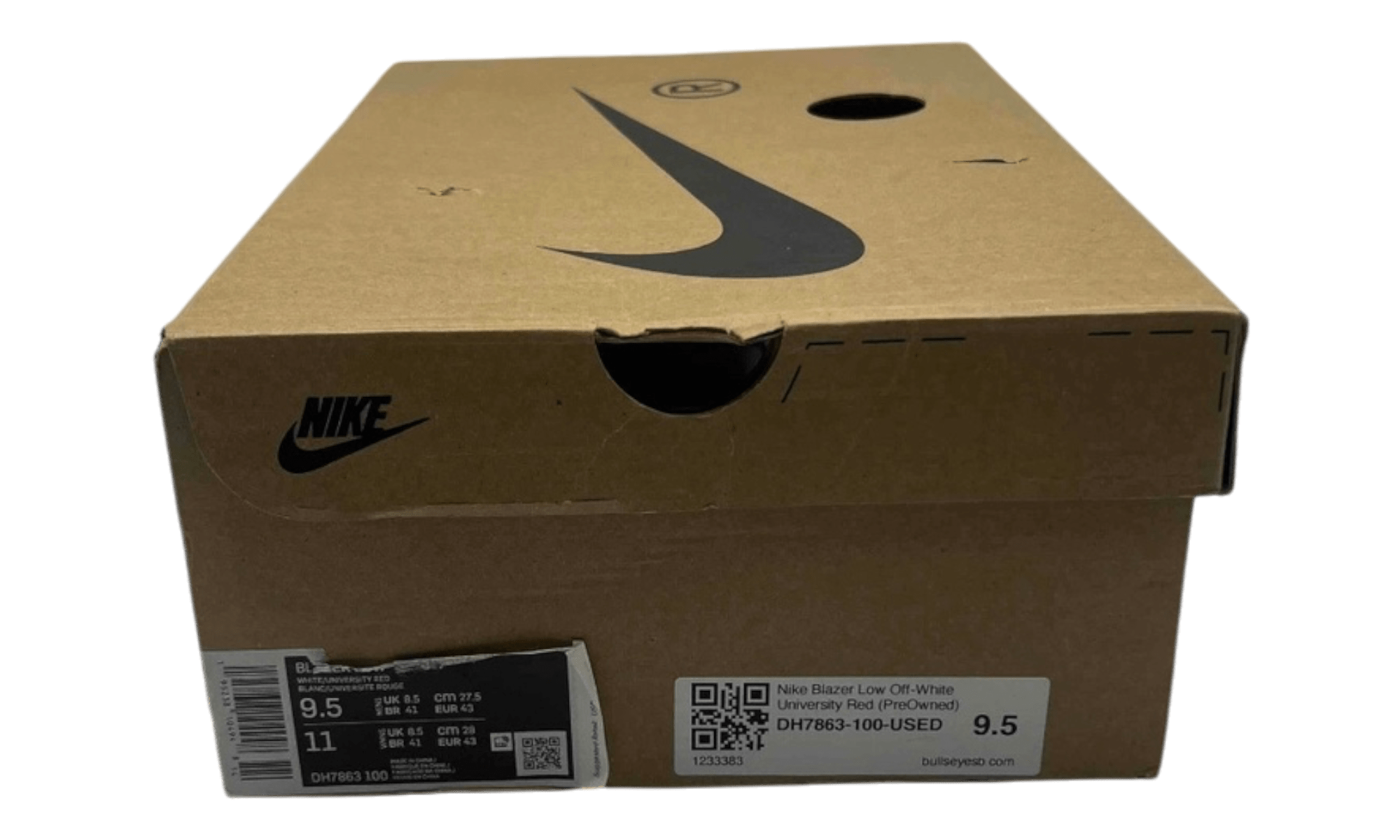Nike Blazer Low Off-White University Red (PreOwned)