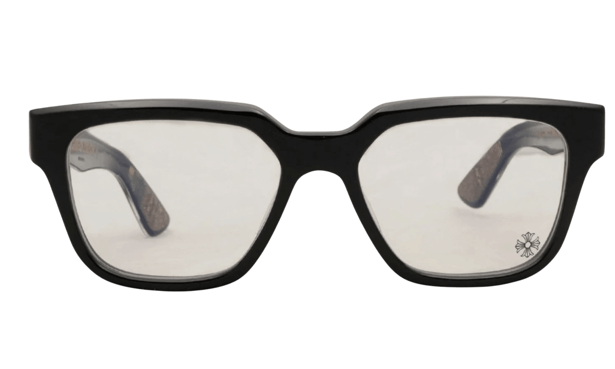 Chrome Hearts Vagillionaire II Black/Gold Crystal Glasses