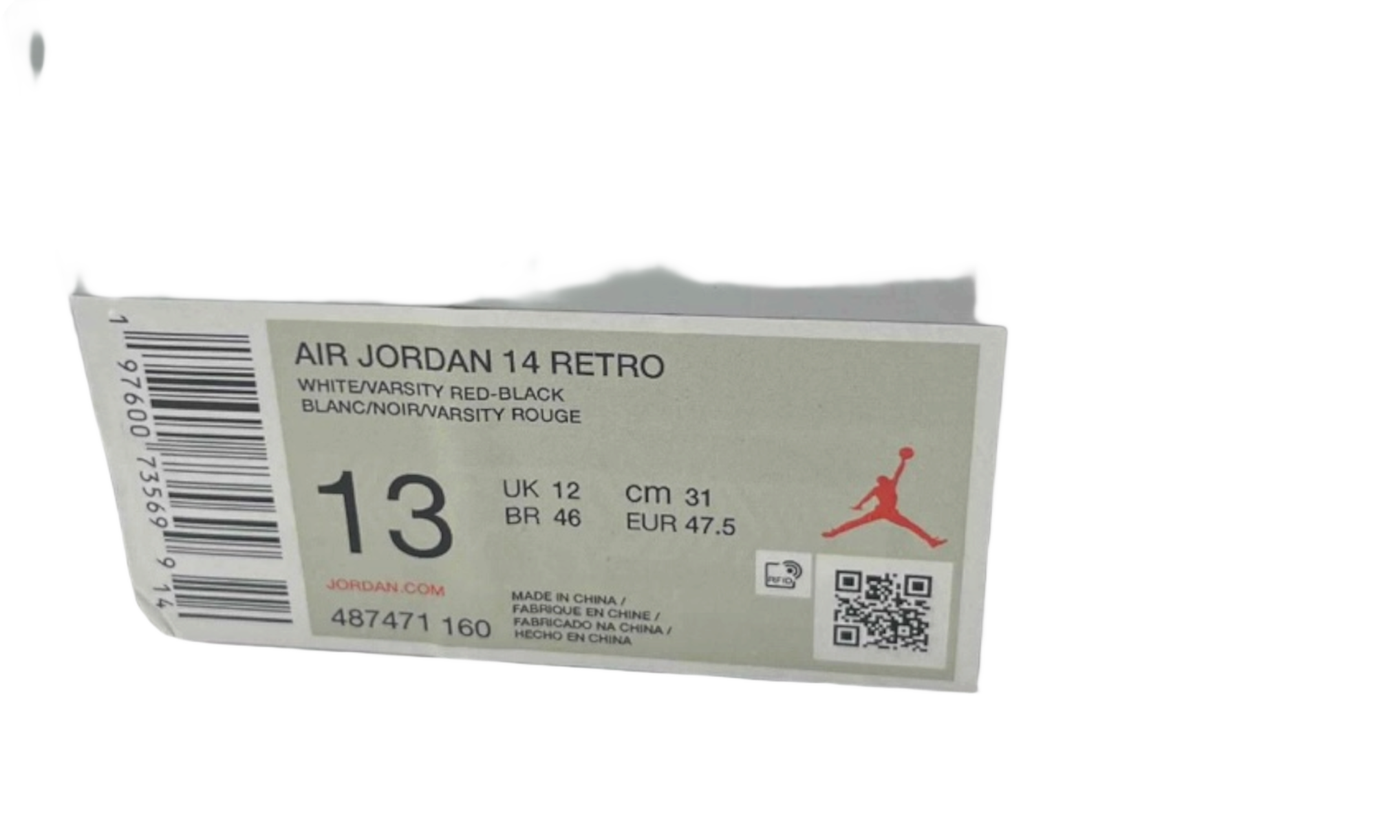 Air Jordan 14 Retro "Black Toe" (2024) (Preowned)