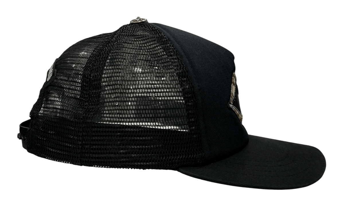 Chrome Hearts Matty Boy Cheetah Lips Trucker Hat