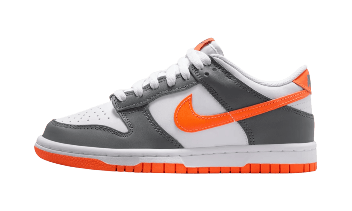 Nike Dunk Low White/Smoke Grey/Total Orange GS