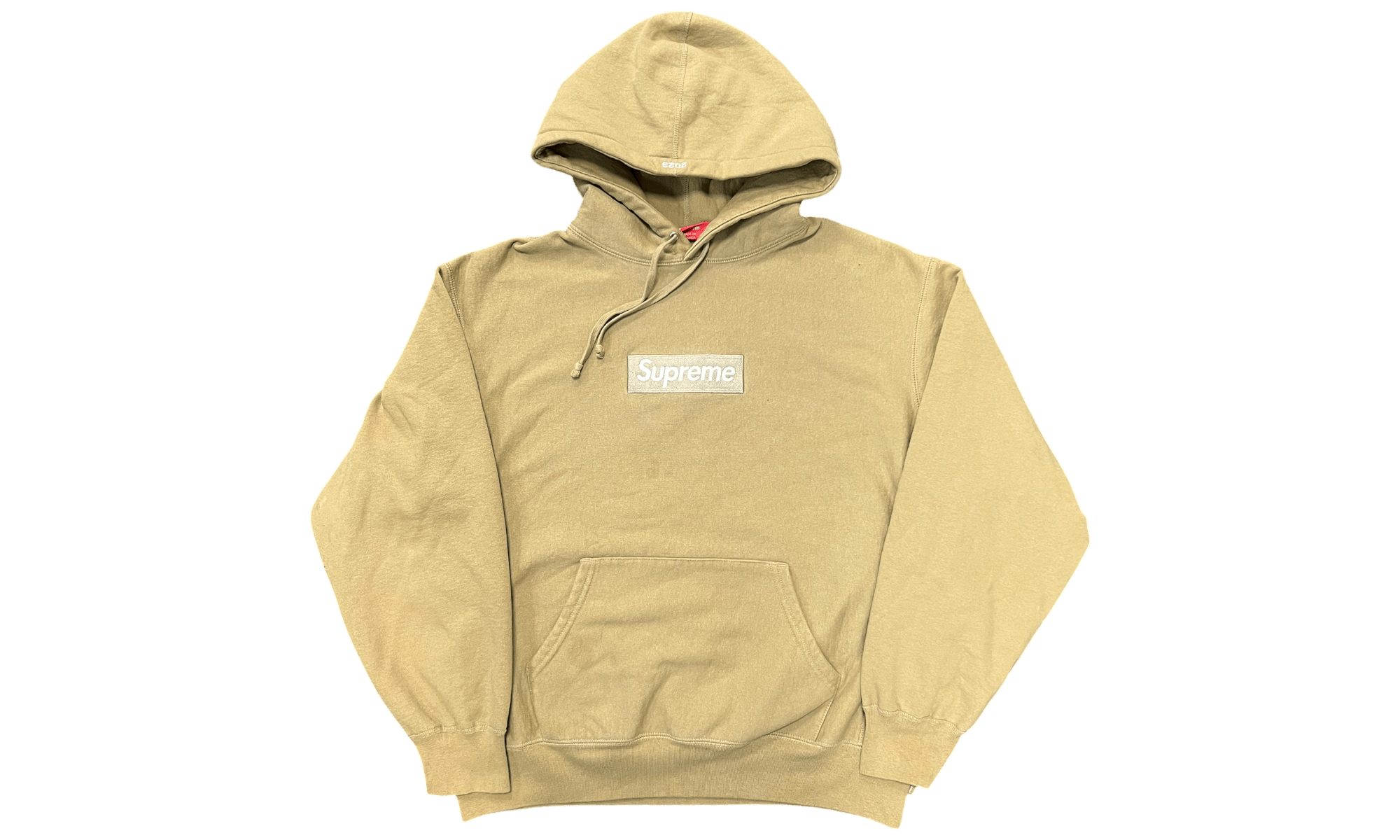 Supreme Box Logo Dark Sand Hoodie (FW23) (PreOwned)