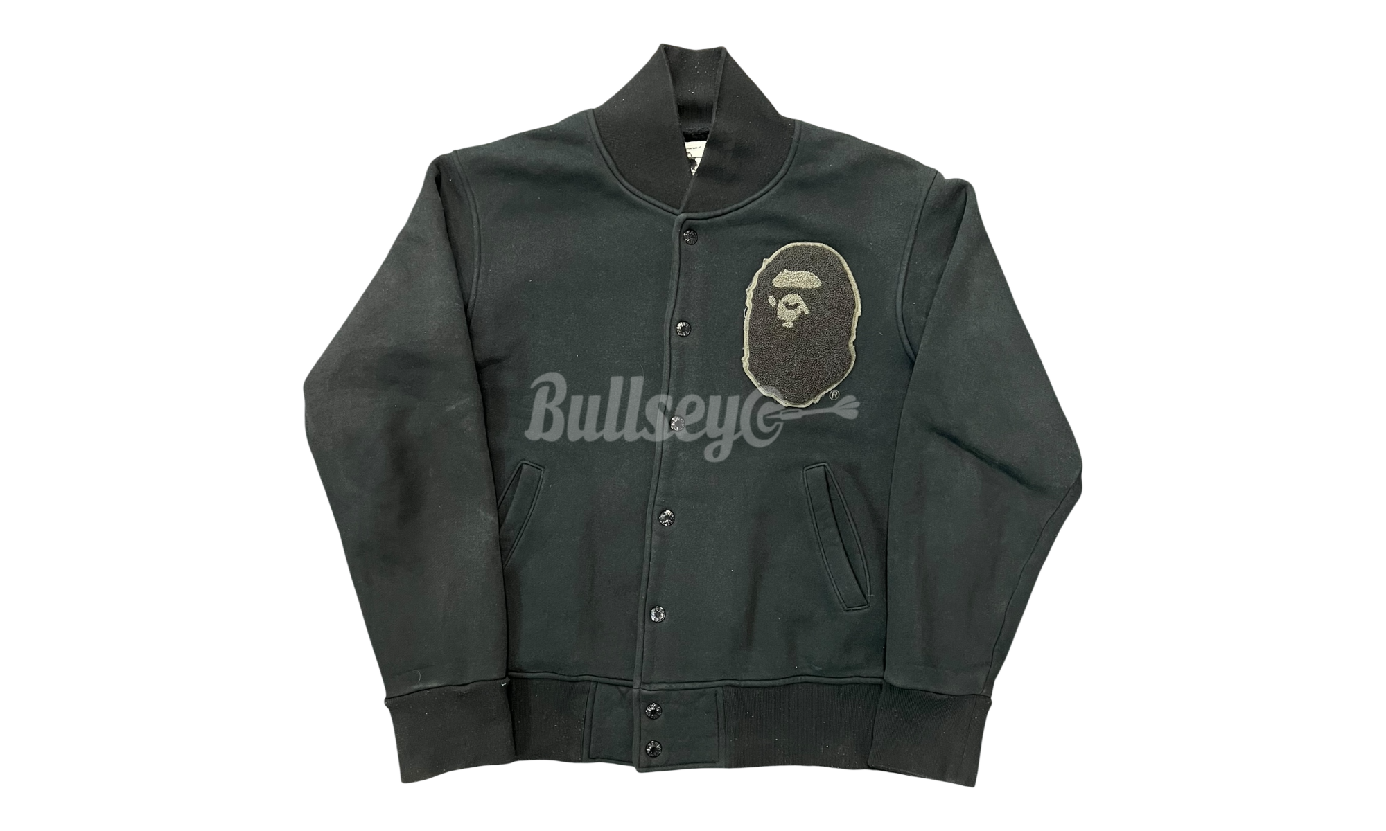 Bape College Black Varsity Hooded Jacket (PreOwned)