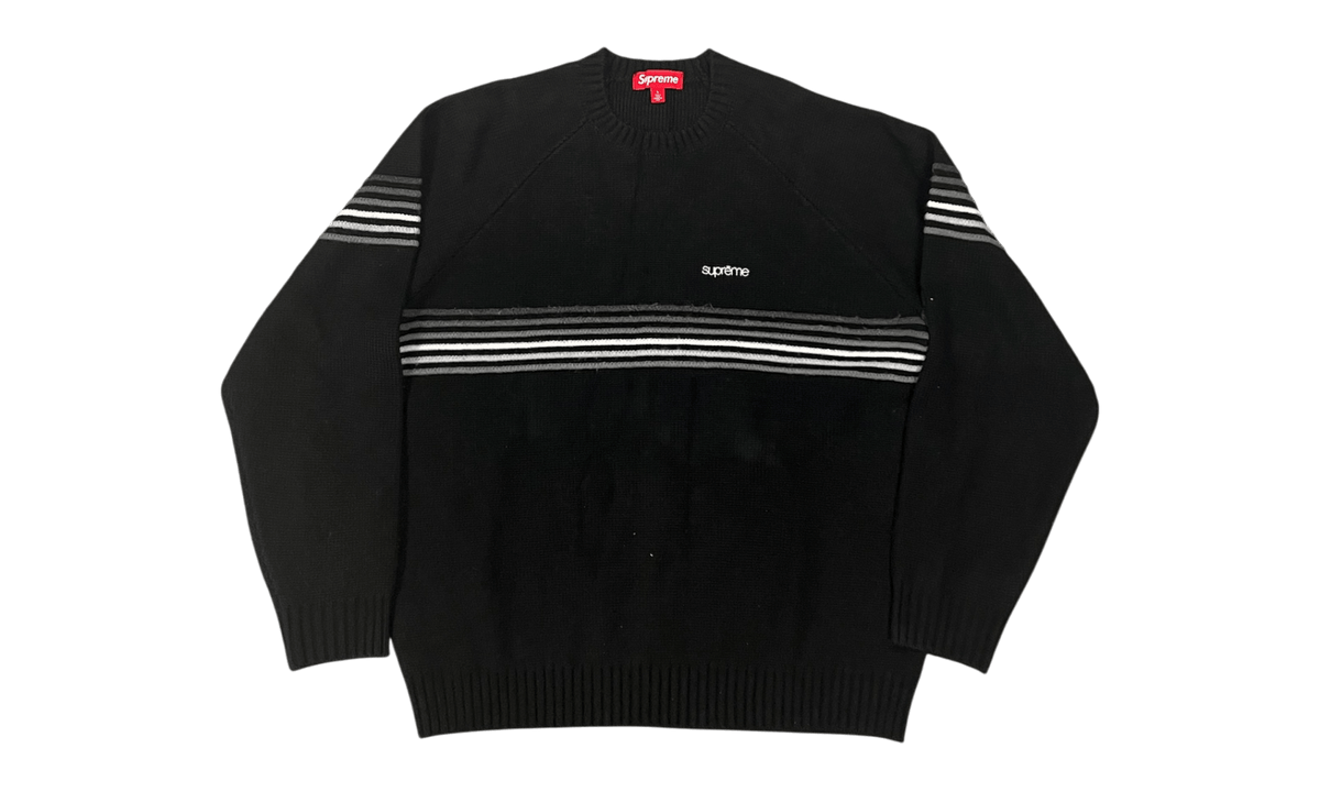Supreme Raised Stripe Sweater Black (PreOwned)