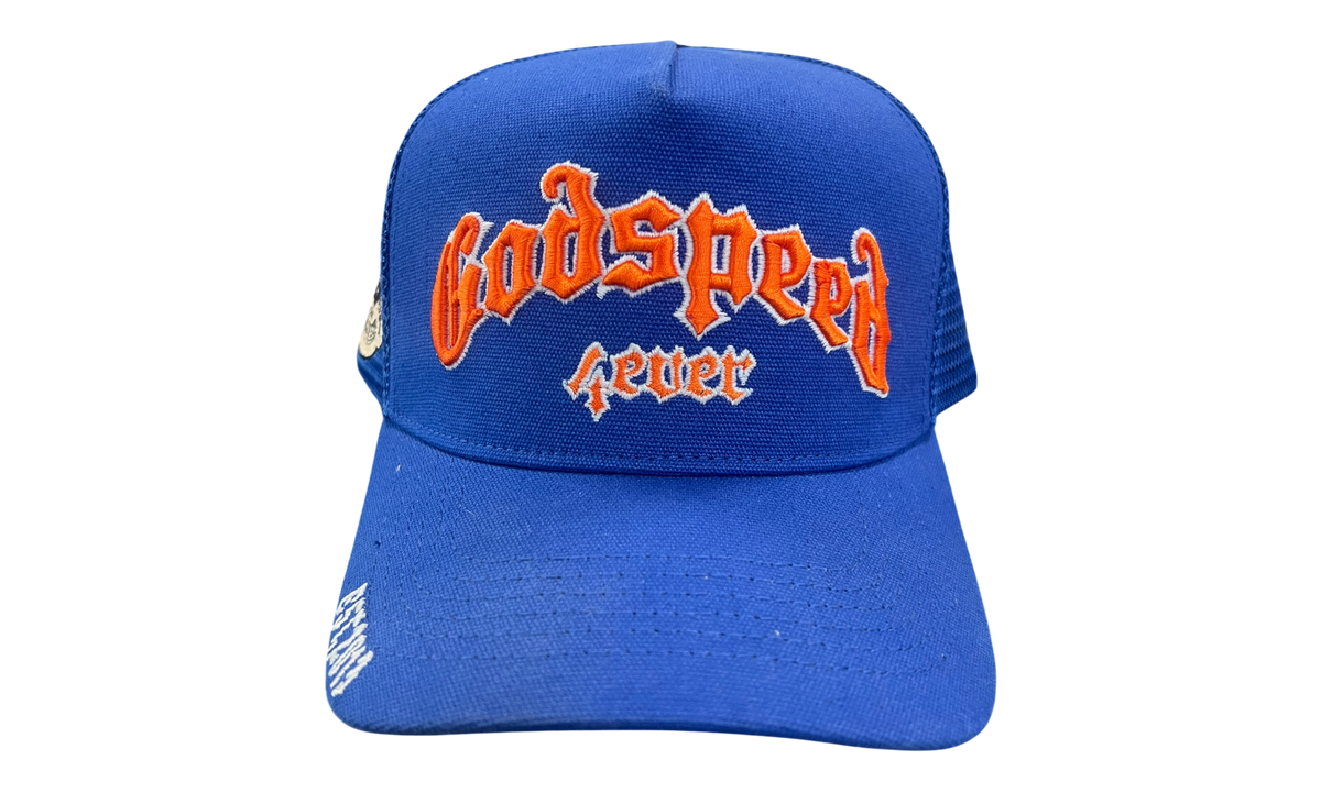 Godspeed Forever Blue Orange Trucker Hat (PreOwned) (No Pins)