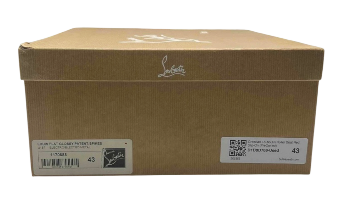 Christian Louboutin Roller Boat Red Slip-On (PreOwned)