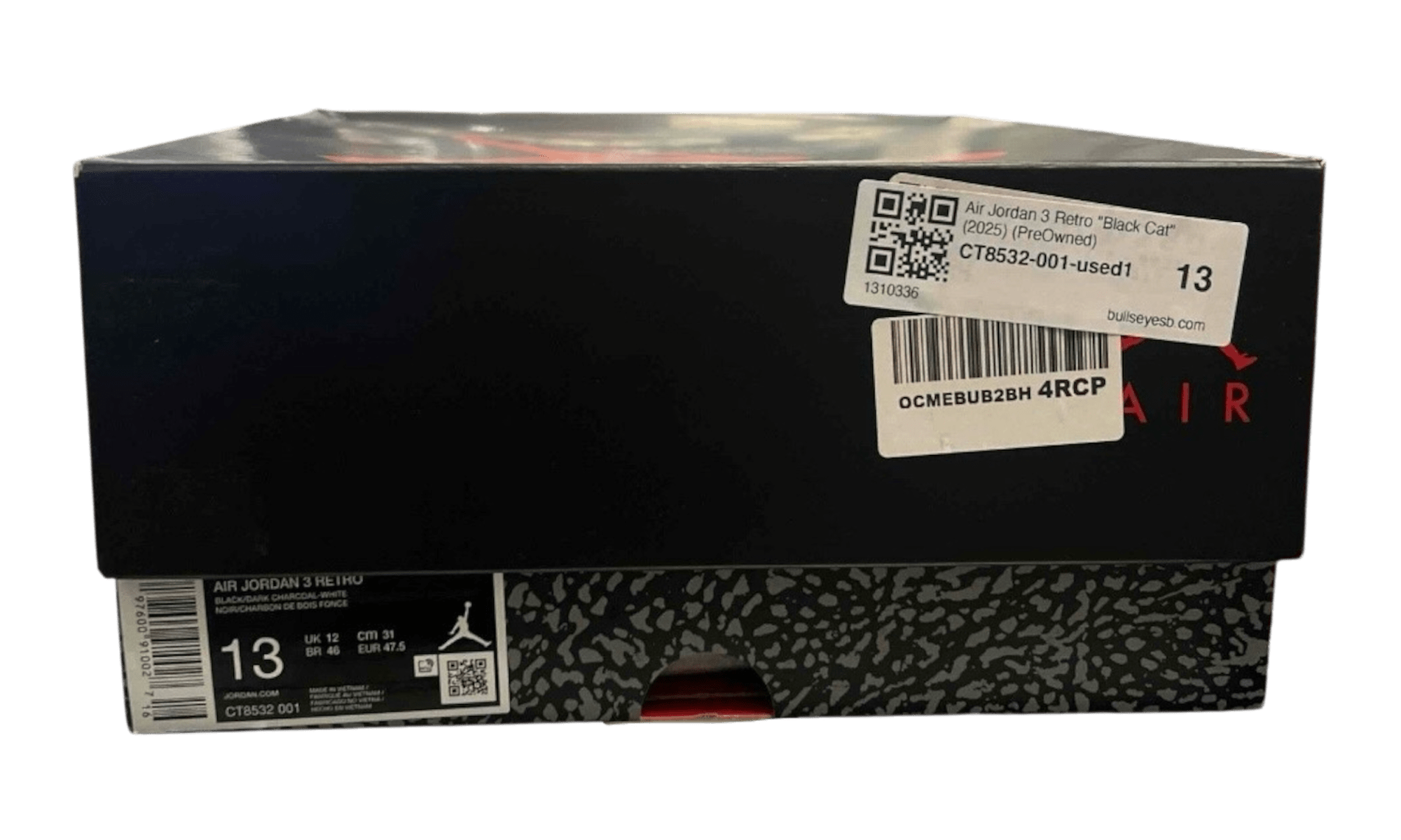 Air Jordan 3 Retro "Black Cat" (2025) (PreOwned)