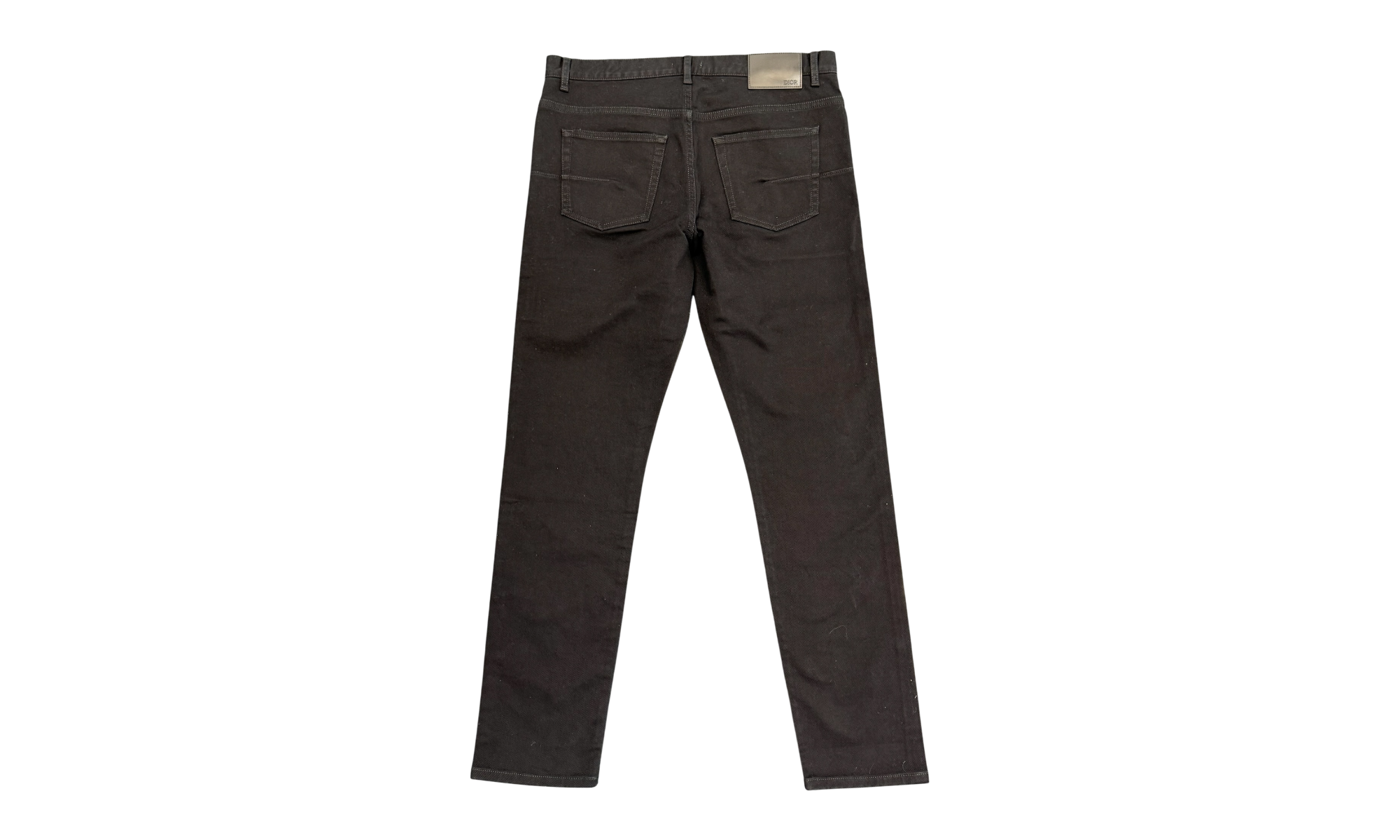 Dior Long Slim-Fit Jeans Black Cotton Denim (Preowned)