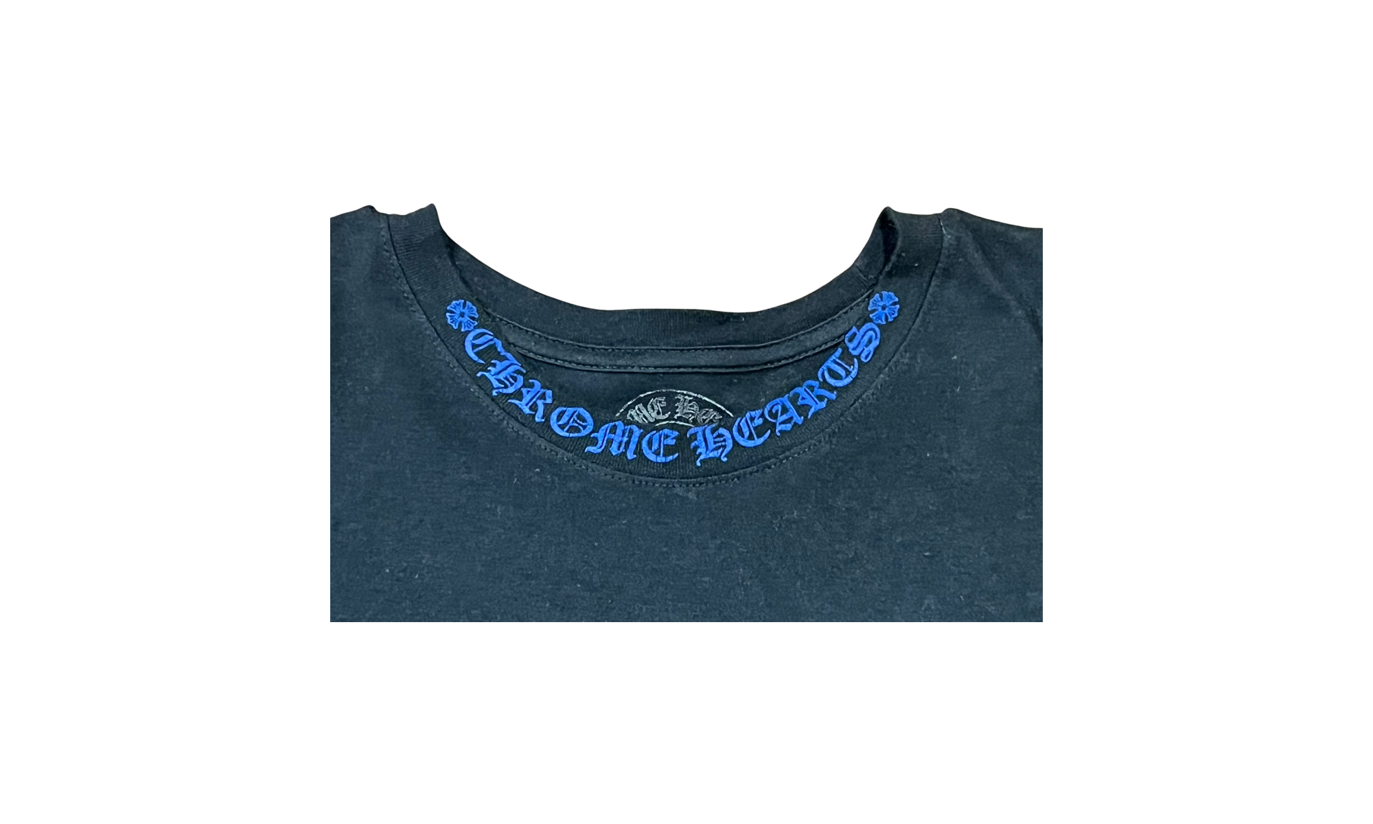 Chrome Hearts 1988 Blue Neck Logo Long Sleeve T-Shirt (Preowned)
