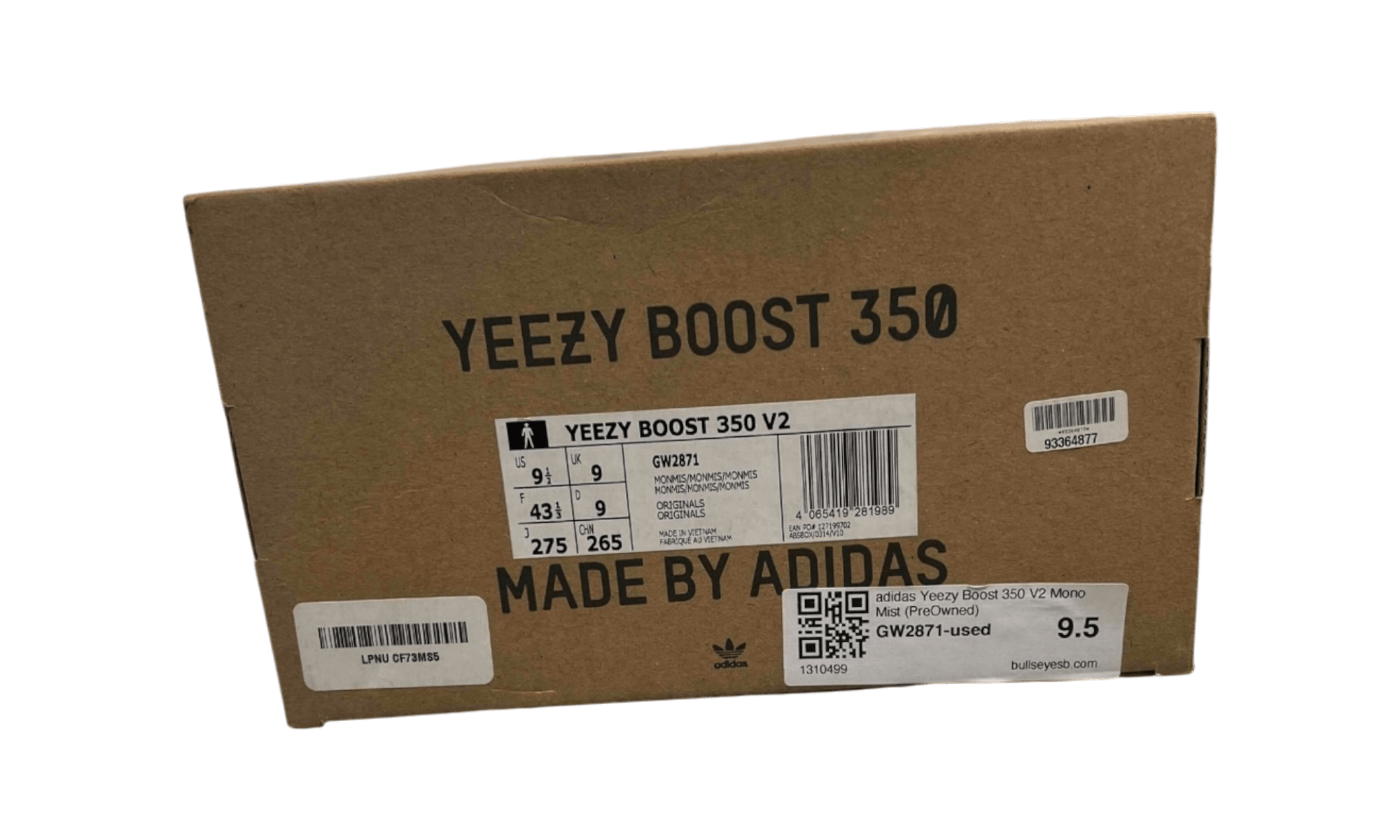 adidas Yeezy Boost 350 V2 Mono Mist (PreOwned)