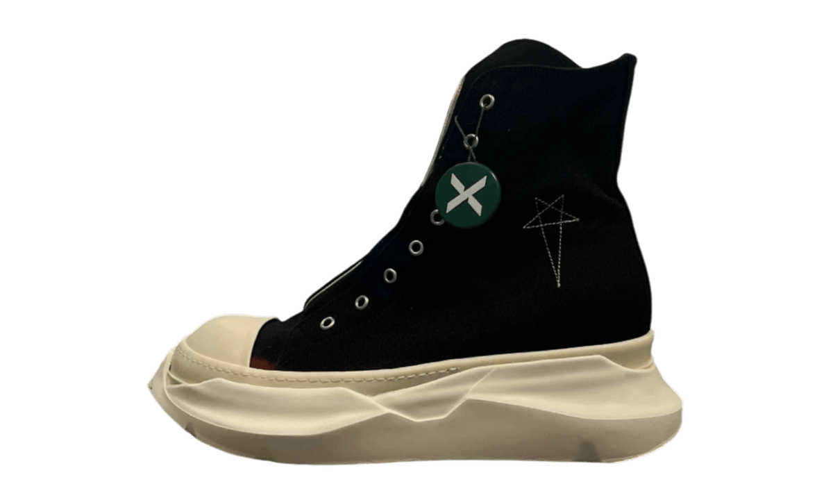 Rick Owens DRKSHDW Abstract High Top Embroidered Pentagram Black (PreOwned)