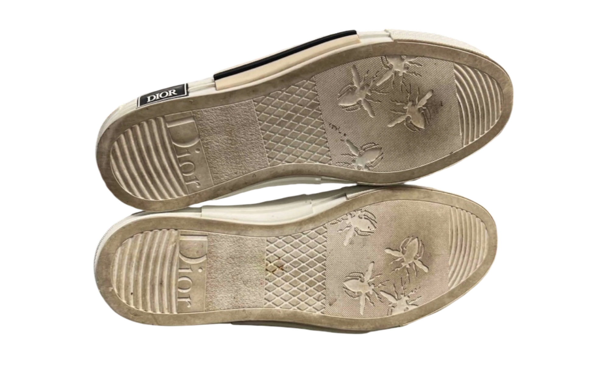 Dior B23 Low Top Gray CD Diamond Sneakers (PreOwned)