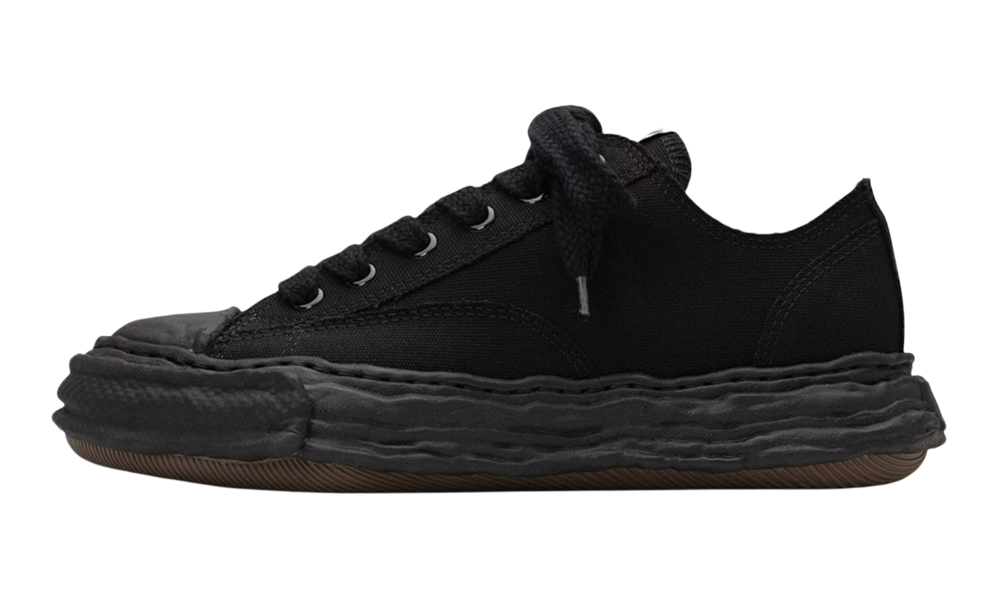 Maison Mihara Yasuhiro Peterson 23 OG Sole Canvas Low Black Black