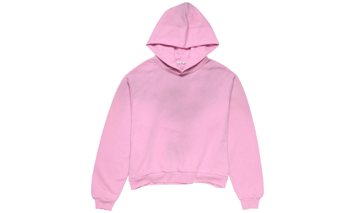 Acne Studios Fleece Logo Cotton Candy Pink Hoodie