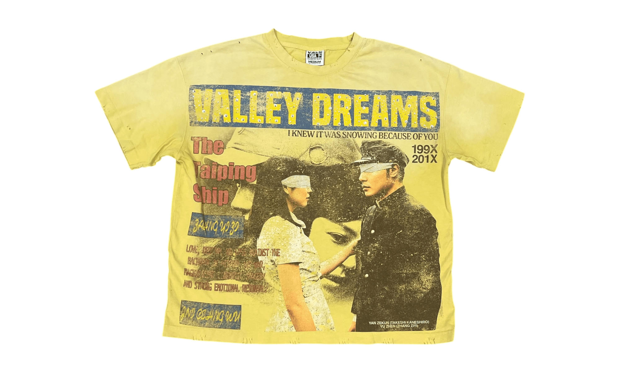 Vale Forever The Cross Bling Yellow Tee (PreOwned)