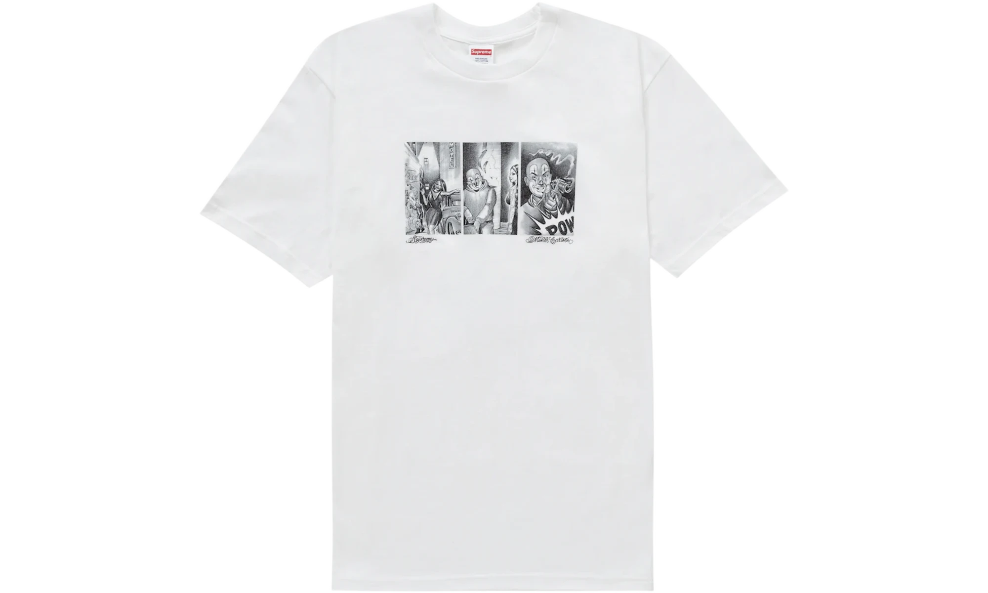 Supreme Mister Cartoon Pow Tee White (Preowned)