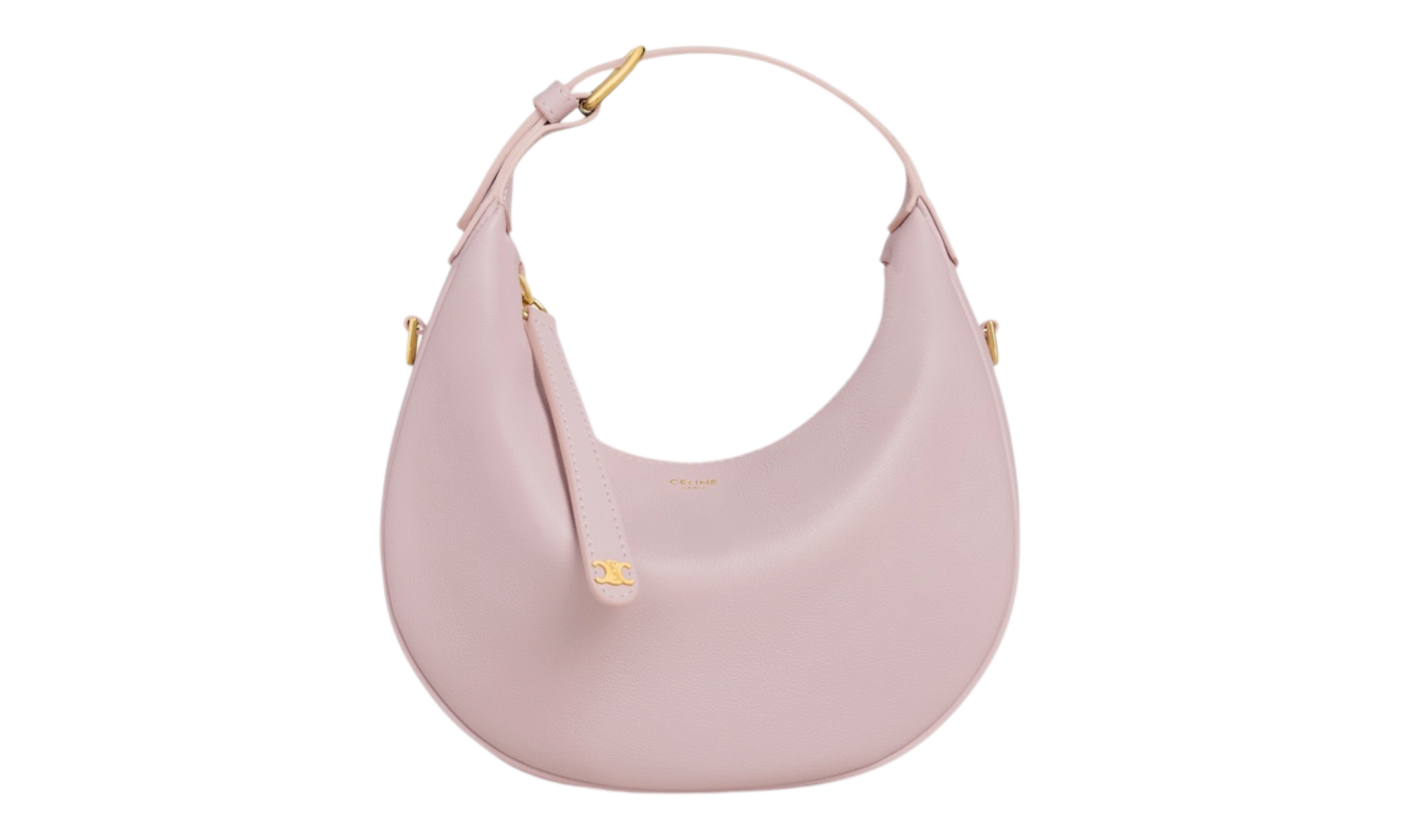 Celine Teen Lulu In Grained Calfskin Bleached Pink