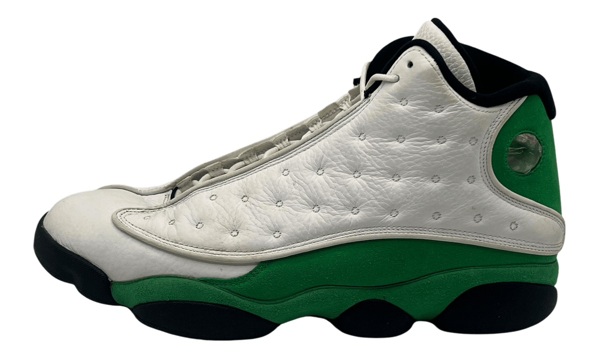 Jordan 13 Retro White Lucky Green (PreOwned) (No Box)
