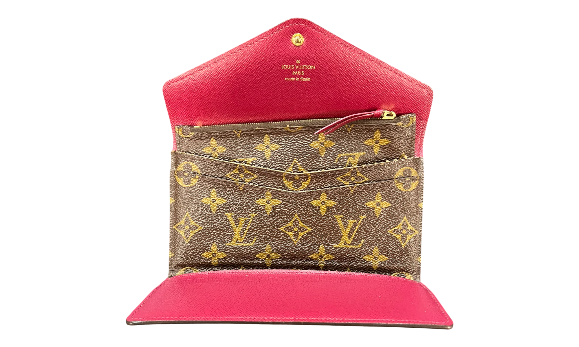 Louis Vuitton Josephine Monogram Fuschia Lining Wallet (PreOwned)