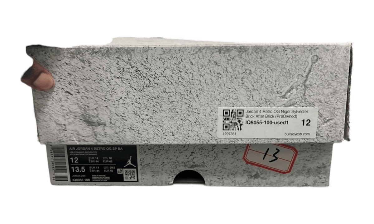 Jordan 4 Retro OG Nigel Sylvester Brick After Brick (PreOwned)